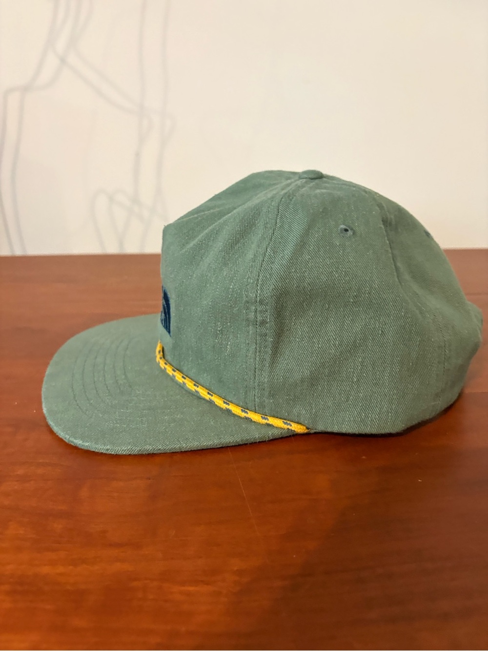NWOT The North Face Green Rope Cord Strapback Hat - Picture 7 of 8